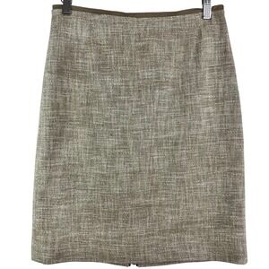 Hugo Boss Beige Textured Pencil Skirt Woven Boucle tweed style 4